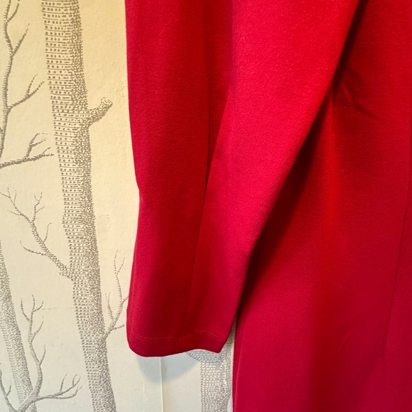 NWT J.McLaughlin Ezra Puff Sleeve Sheath Dress Holiday Red- Small - Picture 7 of 9